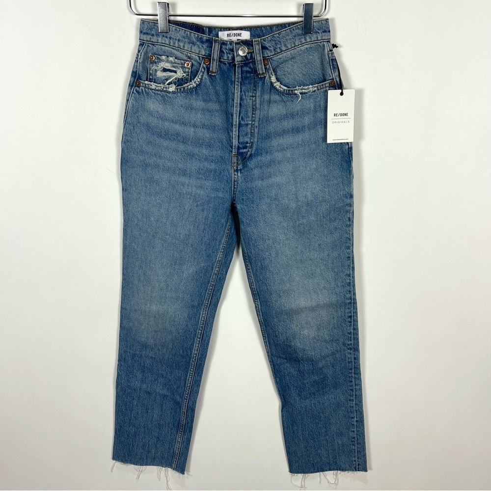 RE/DONE 70s Ultra High Rise Stove Pipe Straight leg Jeans